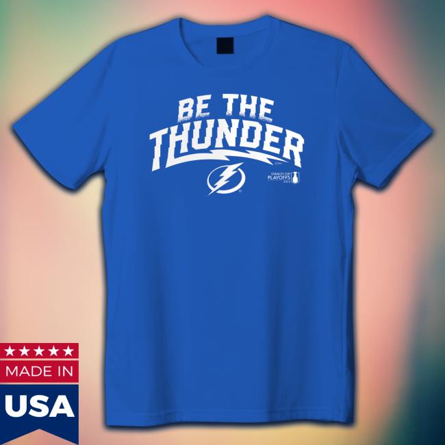 Men's Fanatics Branded Blue Tampa Bay Lightning 2023 Stanley Cup Playoffs Driven T-Shirt